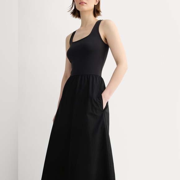 Everlane Black Midi Dress - Picture 3 of 14